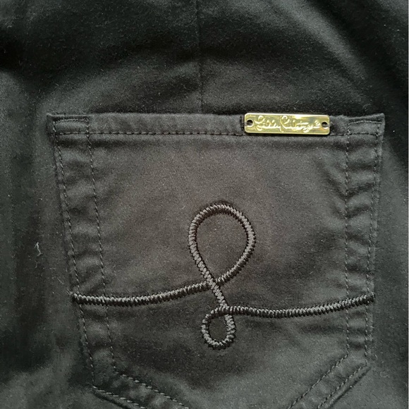 Lilly Pulitzer Black Pocket Side Zip Straight Career Professional Pants Size 6 - Picture 9 of 9